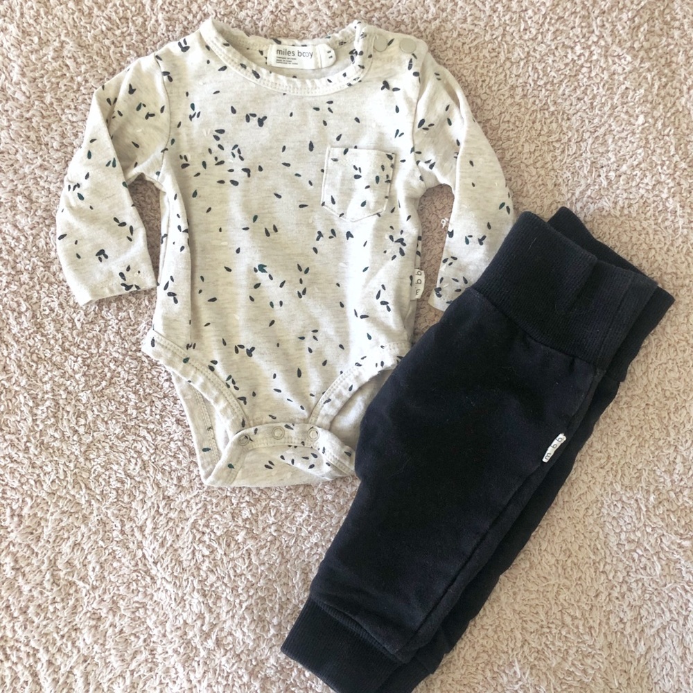 Miles Baby Onesie and Jogger set